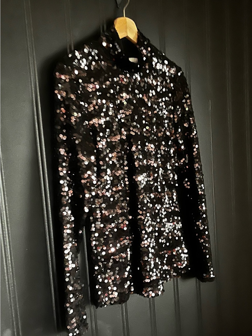 Black Sequin H&M Top